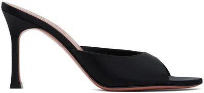 Amina Muaddi Black Alexa Slipper 90 Heeled Sandals