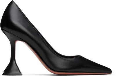 Amina Muaddi Black Ami Pump Heels