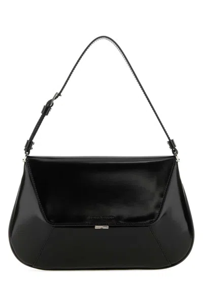 AMINA MUADDI BLACK AMI SHOULDER BAG