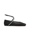 Amina Muaddi Ane Crystal-embellished Mesh Ballerina Shoes
