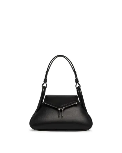 Amina Muaddi Black Gemini Small Tote Bag