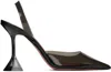 Amina Muaddi Black Holli Heels In Black