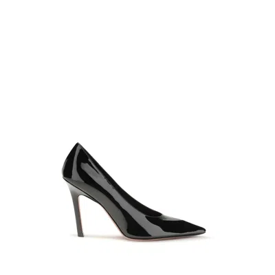AMINA MUADDI BLACK LAMB OVIS ARIES ARIES HIGH HEEL PUMPS