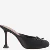 Amina Muaddi Black Lila Slipper 95 Heels In Black