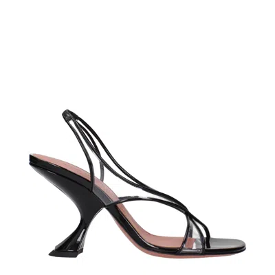 Amina Muaddi Open-toe High-heeled Sandals In Animal Print
