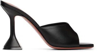 Amina Muaddi Black Lupita Slipper 95 Heeled Sandals In Multi