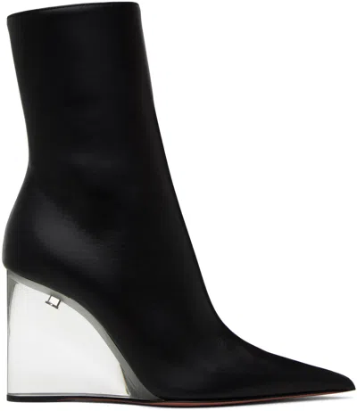 Amina Muaddi Black Pernille Boots