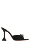 Amina Muaddi Rosie Crystal-embellished Satin Mules