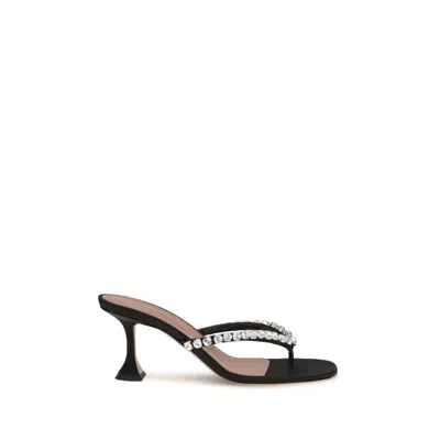 Amina Muaddi High Heel Shoes Woman Color Black