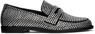 Amina Muaddi Black Tilda Loafers