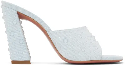 Amina Muaddi 95mm Brigitte Clear Crystal Sandals In Multi