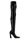 Amina Muaddi Marine Stretch Thigh High Boots