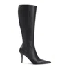 Amina Muaddi Barbara 90 Mid-calf Boots In Black