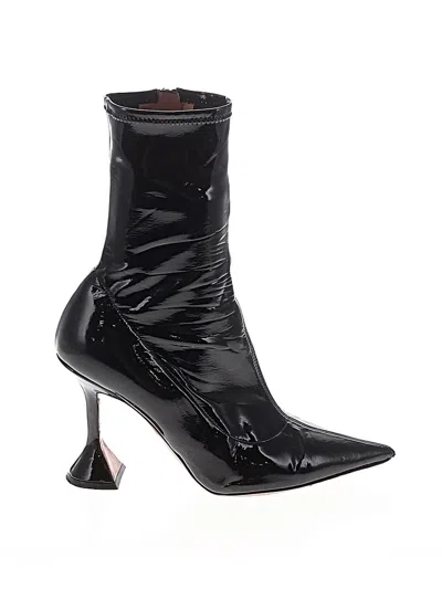 Pre-owned Amina Muaddi Boots In Black