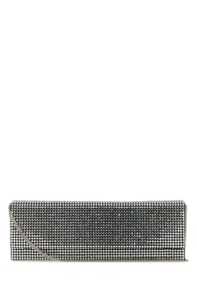 Amina Muaddi Borsa In Silver