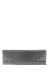 Amina Muaddi Women's Embellished Satin Amini Paloma Clutch