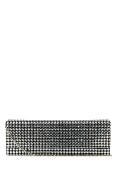 AMINA MUADDI AMINA MUADDI EMBELLISHED SATIN AMINI PALOMA CLUTCH
