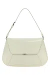 Amina Muaddi Women Black Leather Ami Shoulder Bag