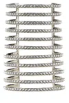 Amina Muaddi Bracciale Vittoriacuff Whicrysil In Metallic