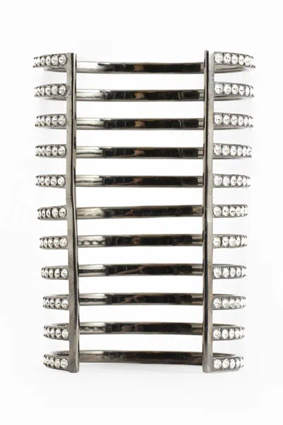 Amina Muaddi Bracelets In Metallic