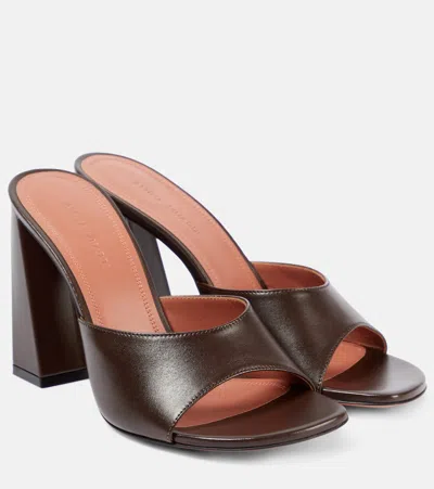 AMINA MUADDI BRIGITTE 95 LEATHER MULES