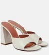 Amina Muaddi 95mm Brigitte Clear Crystal Sandals In White