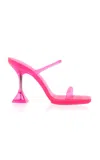 Amina Muaddi Open-toed High-heeled Sandals In Pink