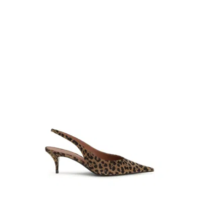 AMINA MUADDI CALF LEATHER BOS TAURUS PLATFORM WOMEN'S PUMPS