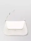 Amina Muaddi Women Black Leather Ami Shoulder Bag
