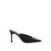 Amina Muaddi Camelia 90 Mules In Black
