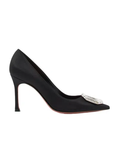 AMINA MUADDI CAMELIA 90MM CRYSTAL PUMPS