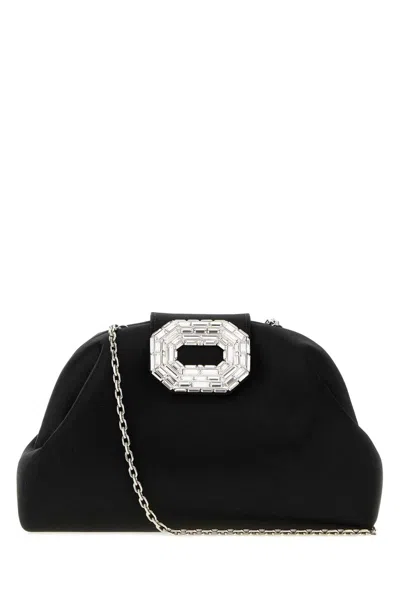 Amina Muaddi Camelia Bag In Black