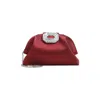 Amina Muaddi Camelia Crystal-buckle Clutch Bag In Red