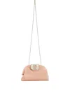 Amina Muaddi Camelia Chain-strap Clutch In Pink