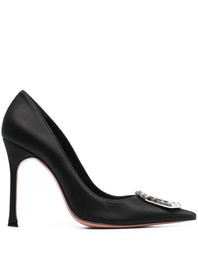 Amina Muaddi Camelia Crystal-embellished 105mm Pumps In Black