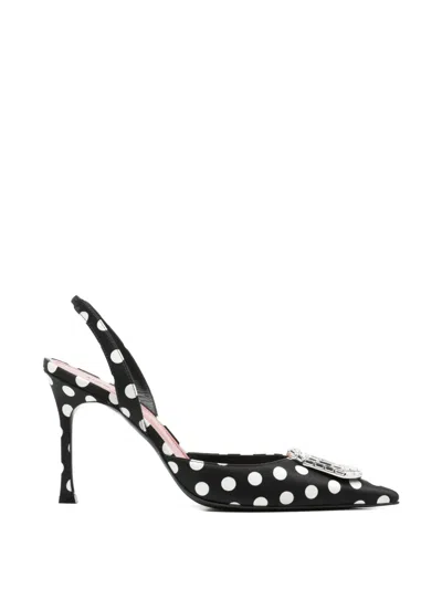 Amina Muaddi Camelia Crystal-embellished Pumps In Black