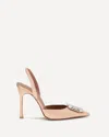 Amina Muaddi 105mm Camelia Jewel-embellished Pointed-toe Heeled Sandal In Pink