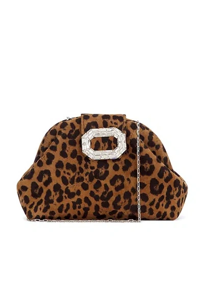 Amina Muaddi Camelia Micro Bag In Brown