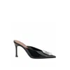 Amina Muaddi Amina Mu I Camelia Patent 90 Mules In Black