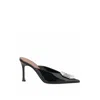 Amina Muaddi Amina Mu I Camelia Patent 90 Mules In Black