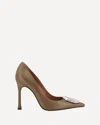 Amina Muaddi 105mm Camelia Crystal-embellished Pointed-toe Pumps In Brown