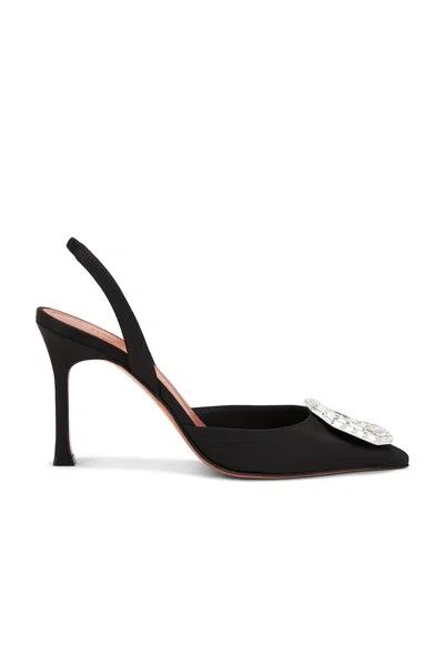 AMINA MUADDI CAMELIA SATIN 90 SLING HEEL