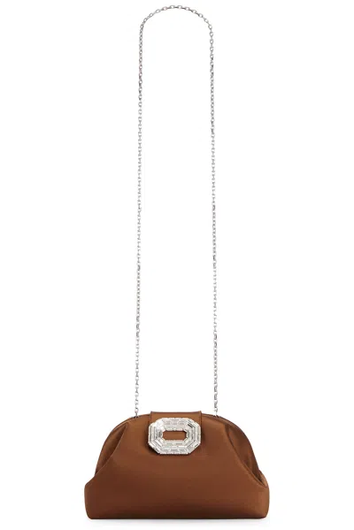 Amina Muaddi Camelia Satin Bag In Multi