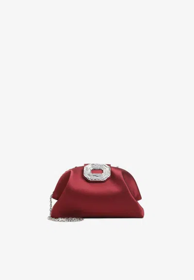 AMINA MUADDI CAMELIA SATIN SHOULDER BAG