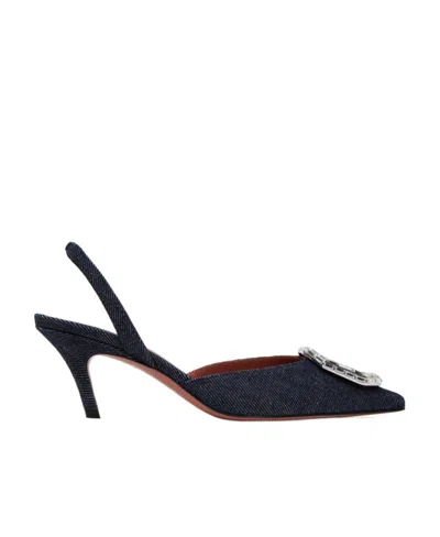 AMINA MUADDI CAMELIA SHOES WITH EXPOSED HEELS