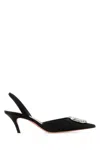 Amina Muaddi Camelia Tweed Slingback Pumps