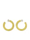 Amina Muaddi Cameron Hoop Earrings In Gold