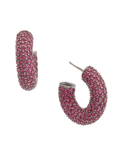 Amina Muaddi Cameron Mini Hoops In Silver