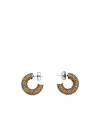 Amina Muaddi Cameron Ring Earrings In Yellow
