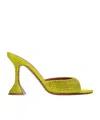 Amina Muaddi Caroline 95mm Mules In Brown